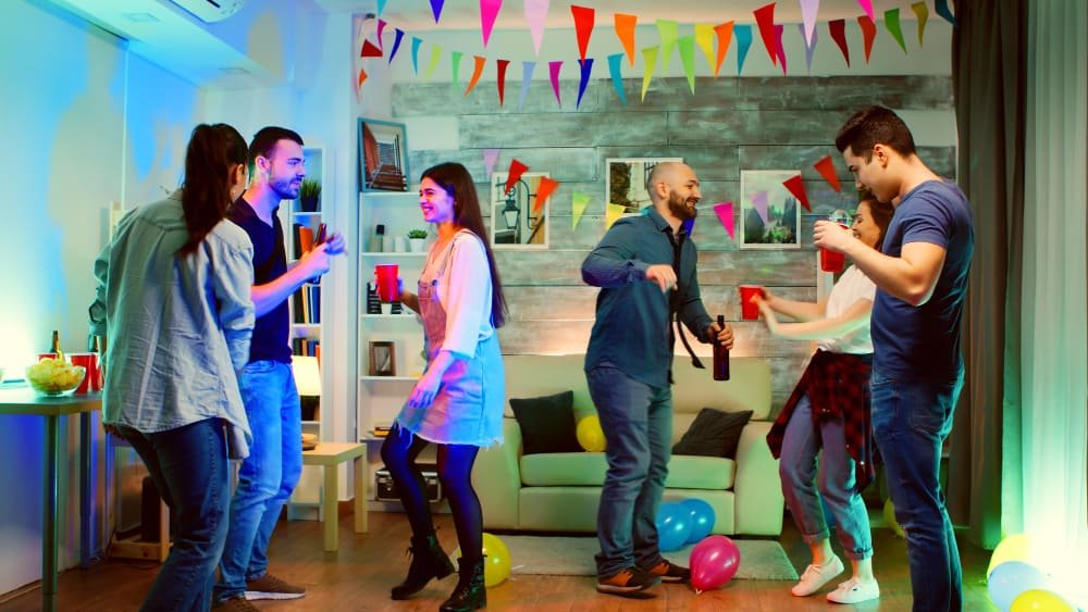 people dancing at a party